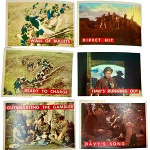 1956 TOPPS Davy Crockett~TRADING CARDS~Green Back~LOT OF 6~63A thru 68A